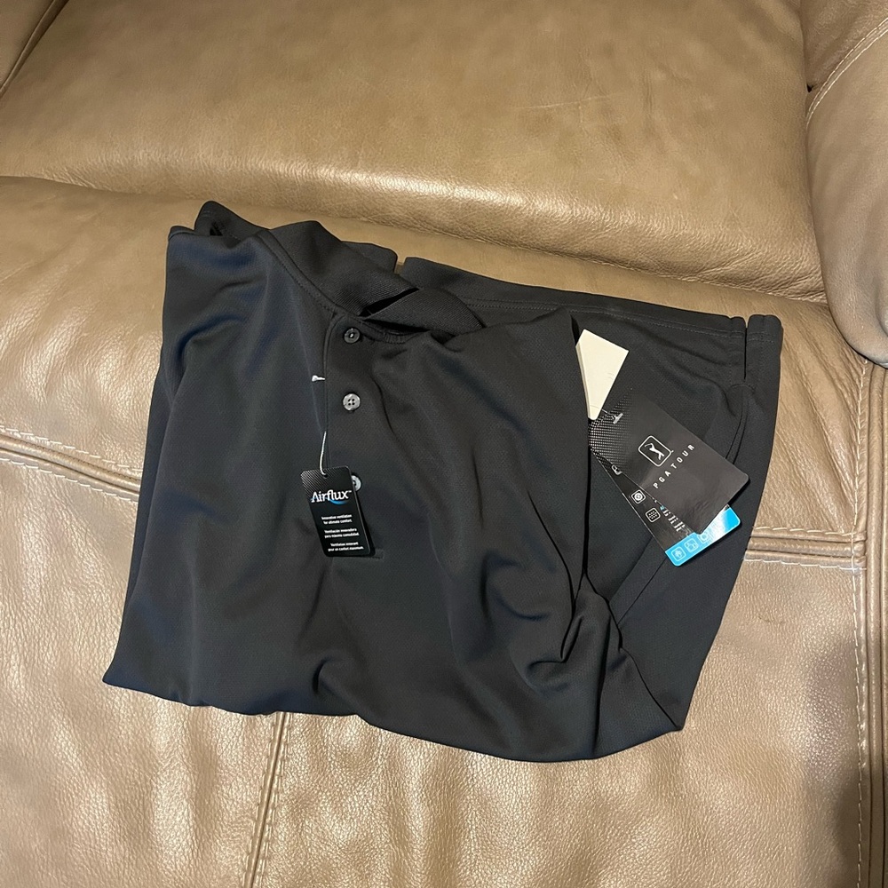 Mens airflux pga golf polo size large